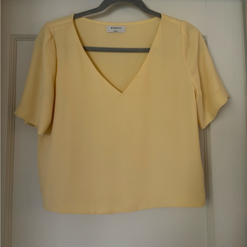 Light Yellow Aritzia Top